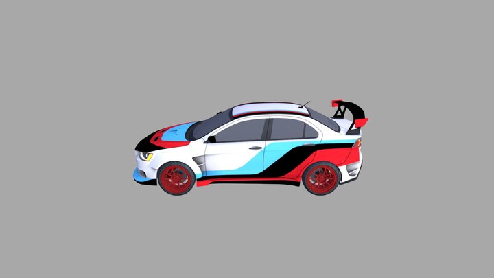 Realistic Sport Car HD #1 3D Model