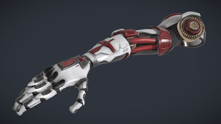 Mechanical Prosthetic Arm - DAE GAP Exam 3D Model