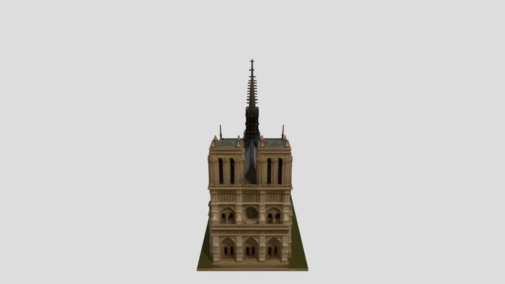 Notra Dame de Paris 3D Model