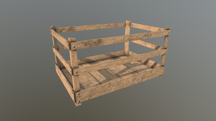 Wood Box 3D Model