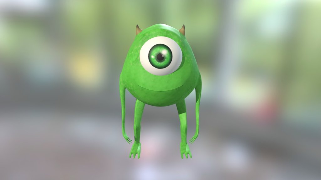 Mike Wazowski - 3D model by alicesobral [29e1243] - Sketchfab