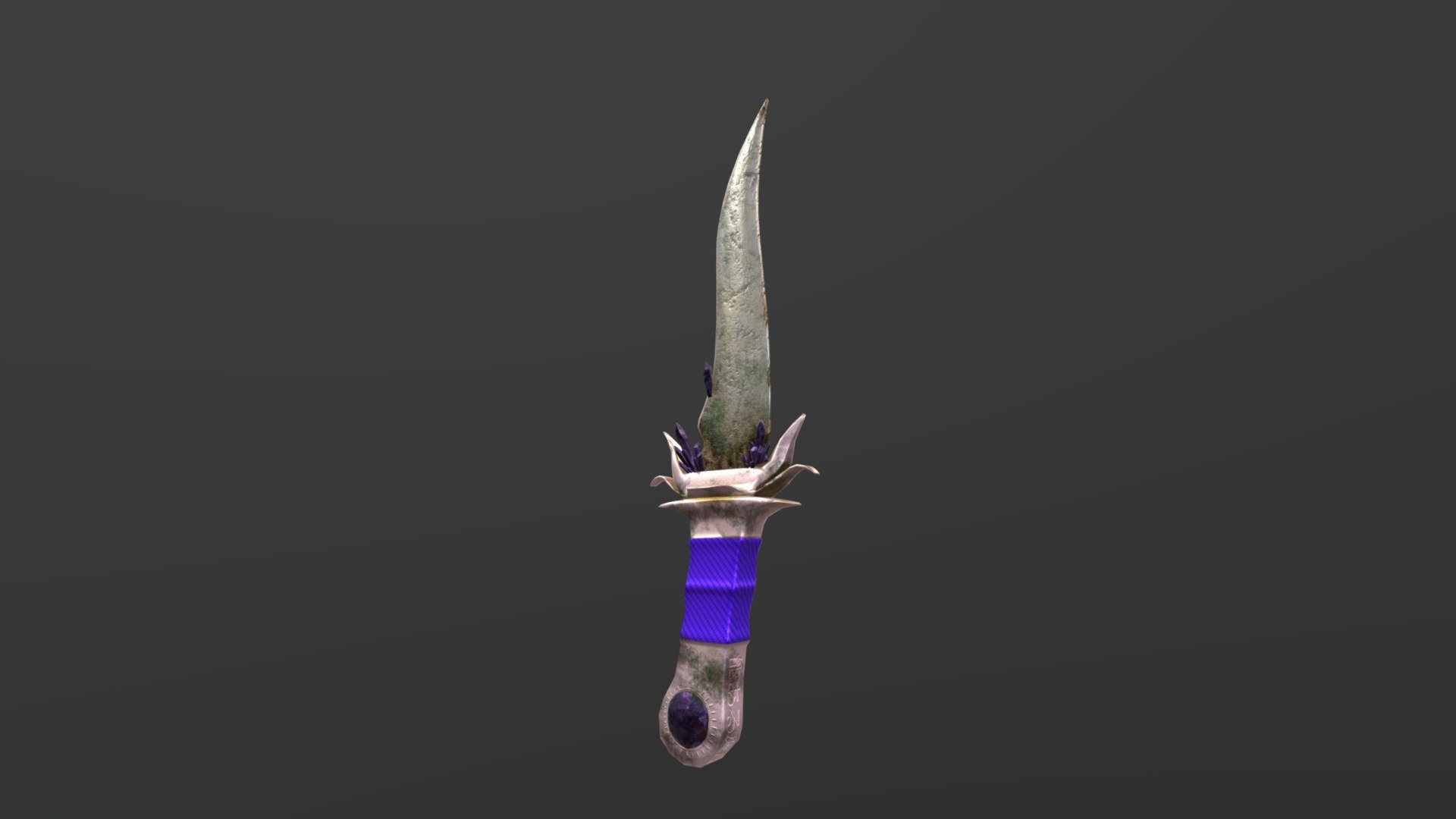 Amethyst Tooth Dagger - 3D model by ObsidianShroom [29e177a] - Sketchfab