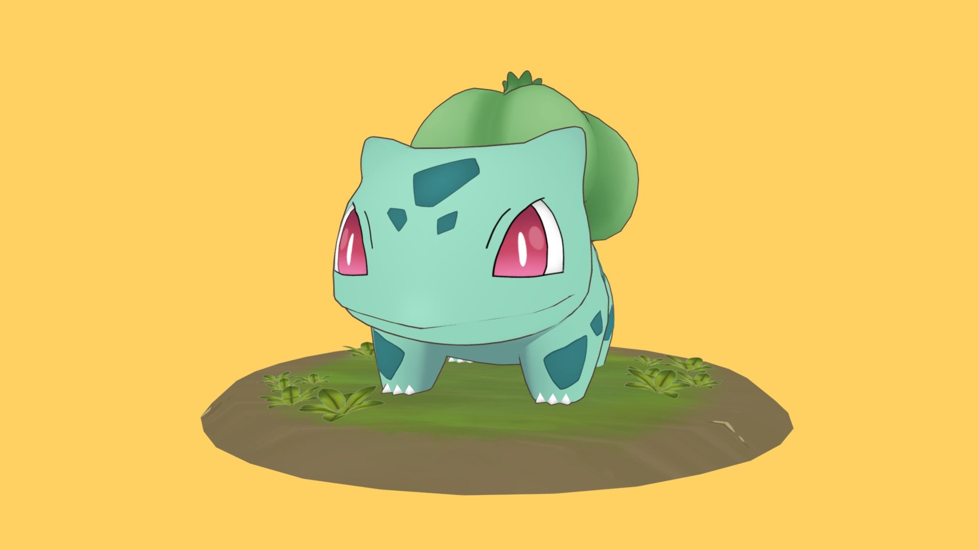 ポケモン フシギダネ 3D フシギダネ - 3D model by serena3D (@sere3d) [29e19c4]