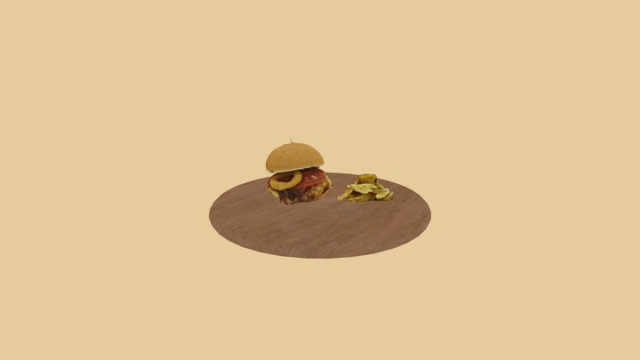 BurgerWhite 3D Model