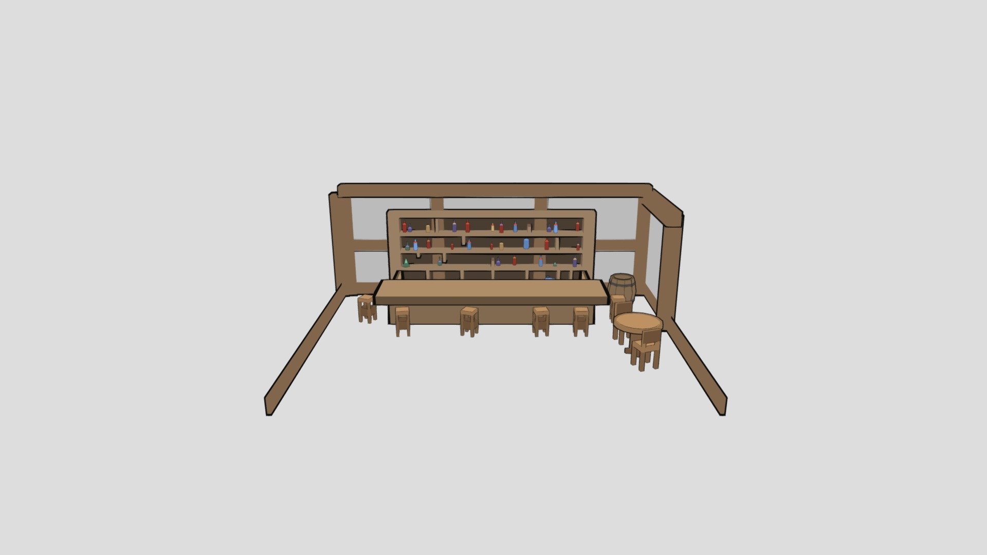 Simplified Bar Scene