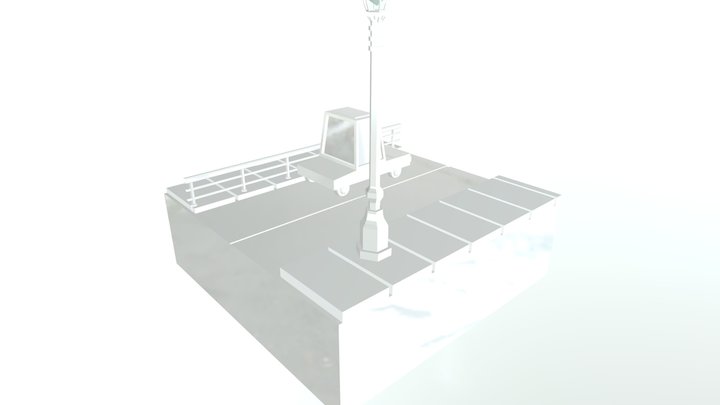 Car Scene 2 3D Model