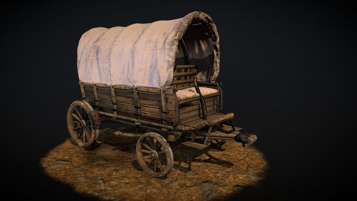 Carriage 19th century 3D Model