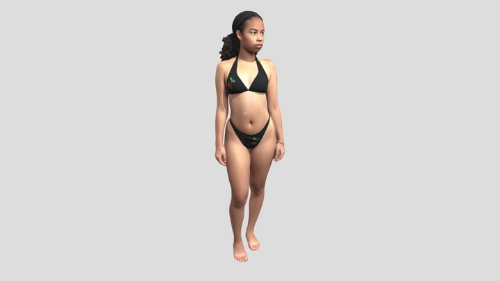 Cherry Embroidered Bikini – Modello 3D gratuito STL