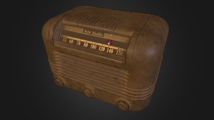 1940s RCA Victor Radio 3D Model
