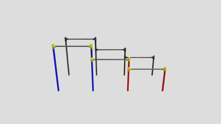 HorizontalBarOldx2 3D Model