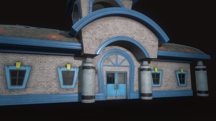 School Building - Poppy Playtime – Modello 3D gratuito STL
