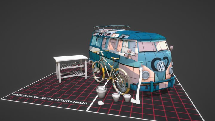 Forest loner - Unwrap 2 More detailed props 3D Model
