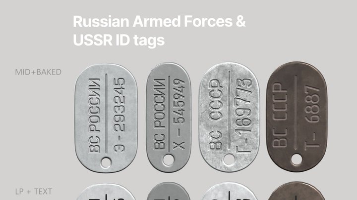 DOGTAG / RUSSIA & USSR / v5 3D Model
