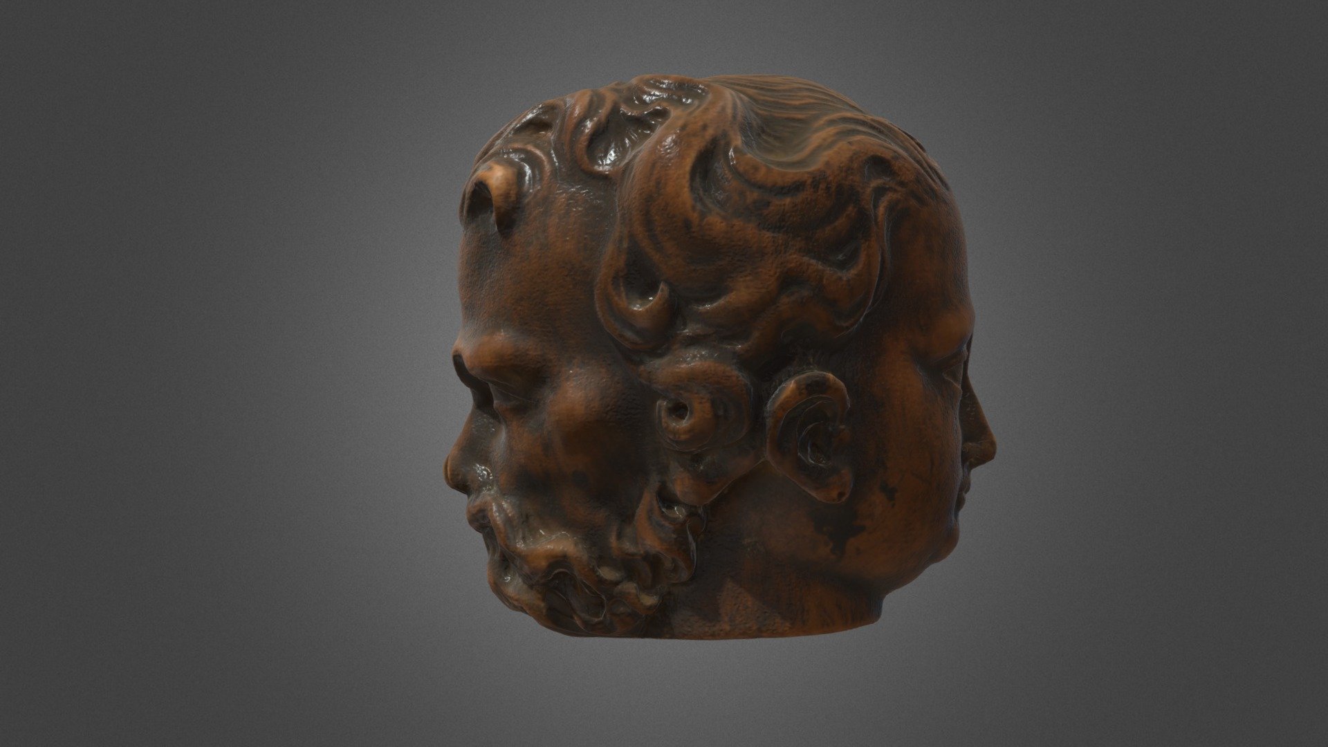 Viererkopf "Memento Mori"