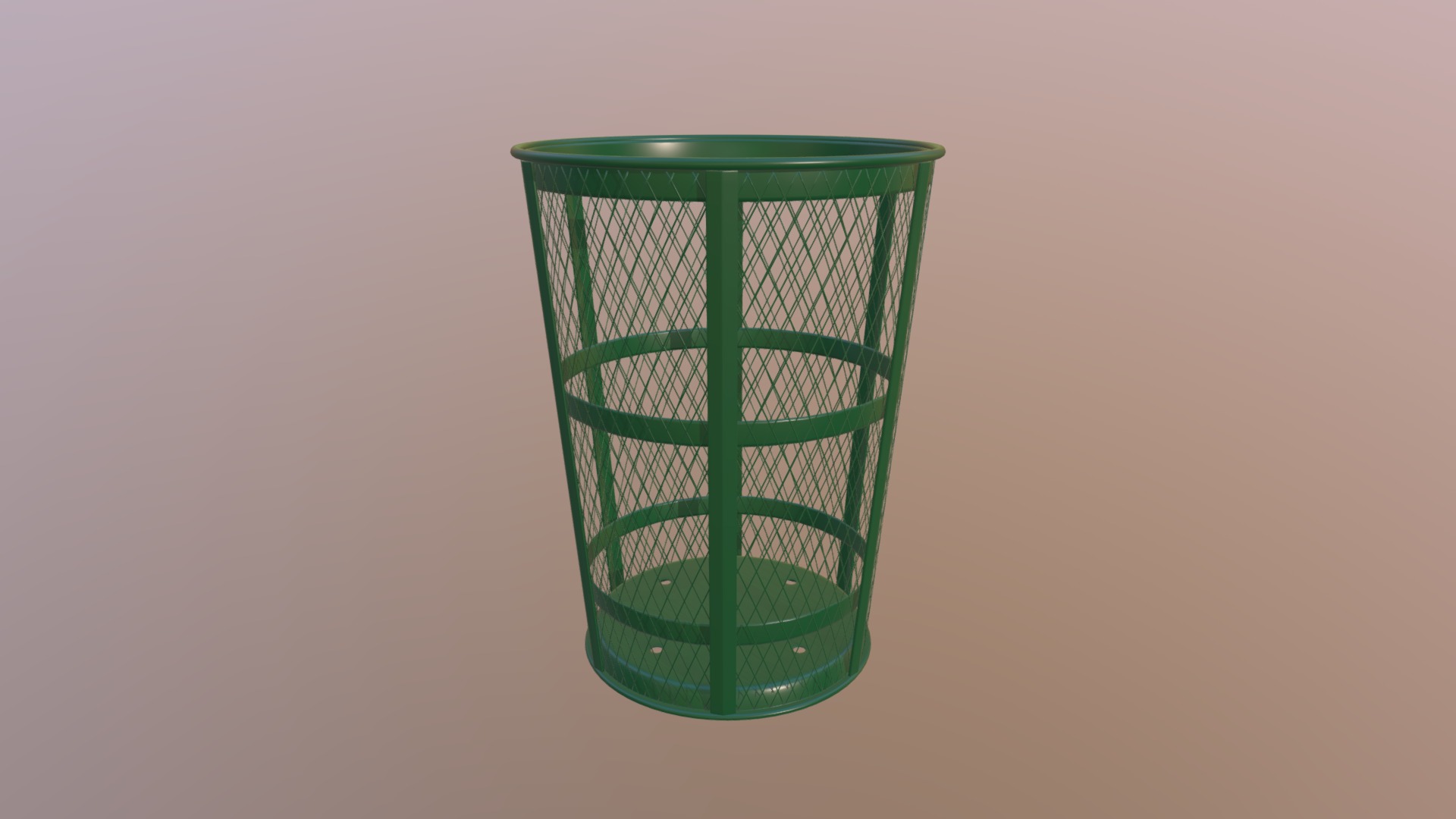3D model Outdoor metal trash containe - This is a 3D model of the Outdoor metal trash containe. The 3D model is about a glass of green liquid.