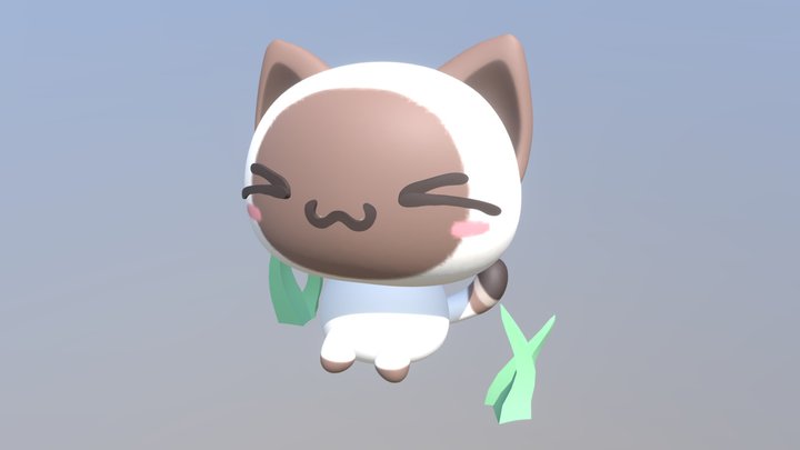 Cute Cat Model 3D Model