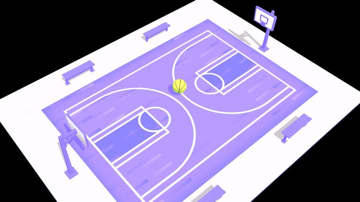 BasketBall Court 3D Model