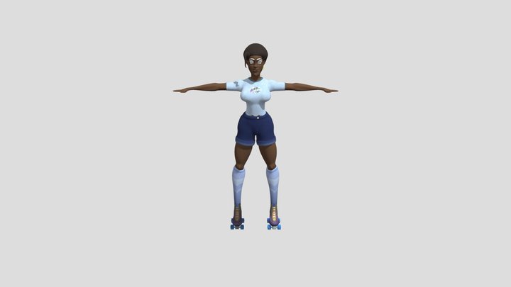 Girl_superCool 3D Model
