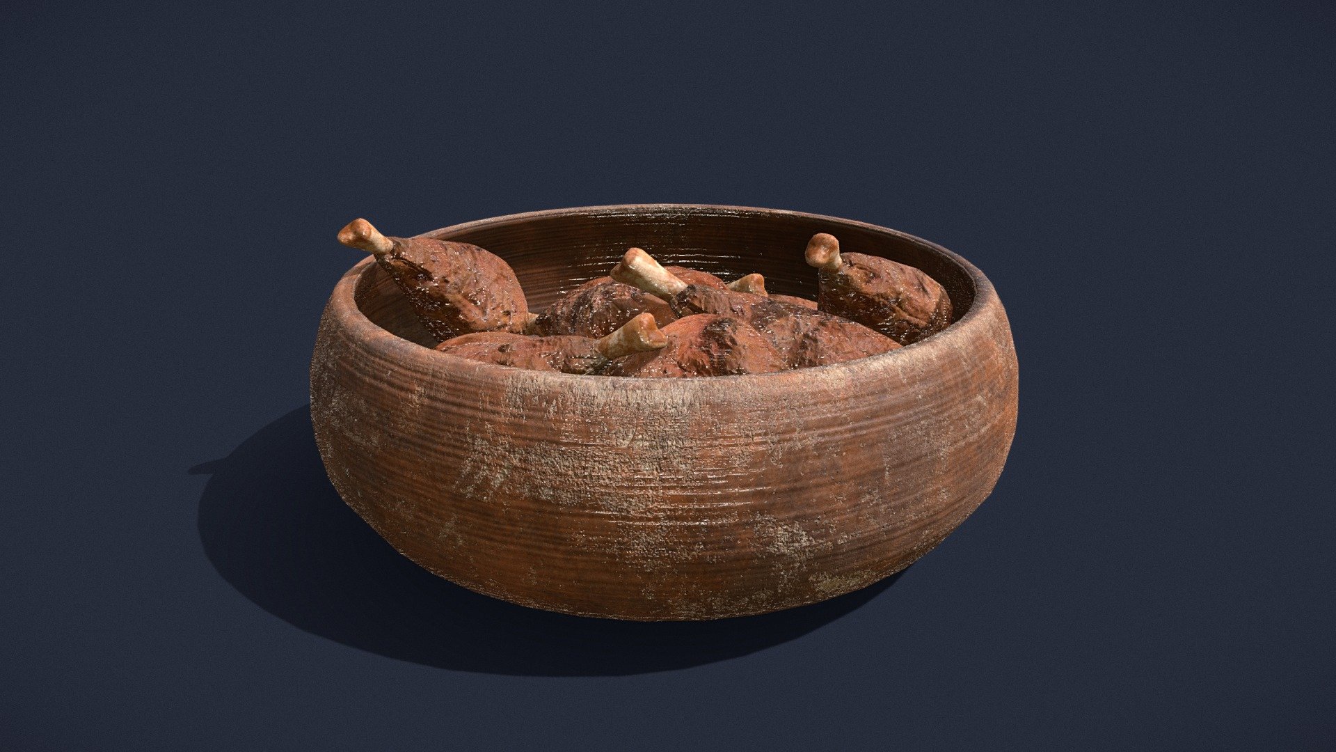 Chicken_In_Bowl_FBX — Sketchfab embed 3D viewer