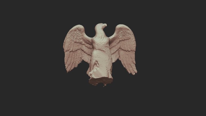 Eagle from the Phillips Brooks Monument 3D Model