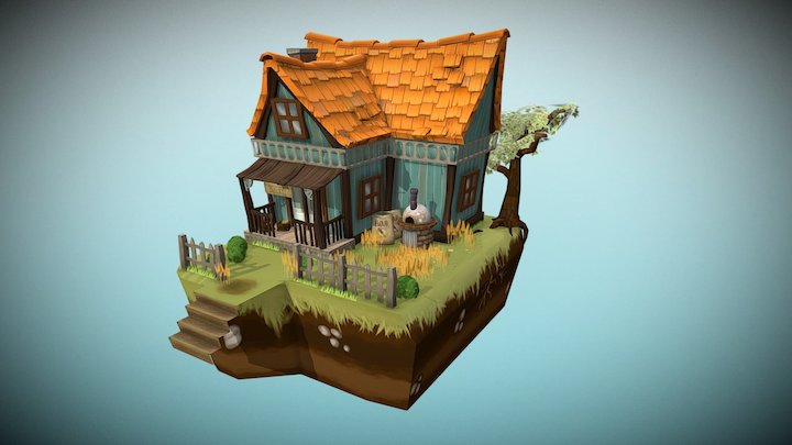 Quaint Victorian Bakery: Game Art Exam 3D Model