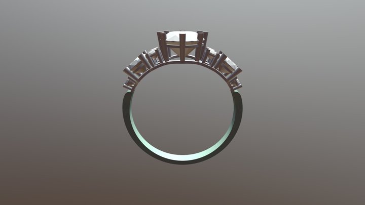 jewel ring with some issues 3D Model