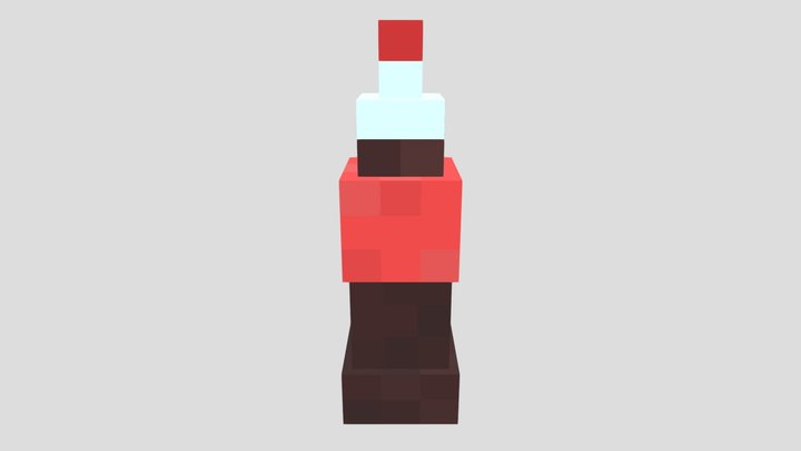 Coca Cola low-poly 3D Model