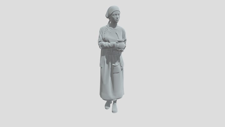 Maiden with a Pot 3D Model