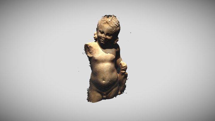 Marble child statue 3D Model