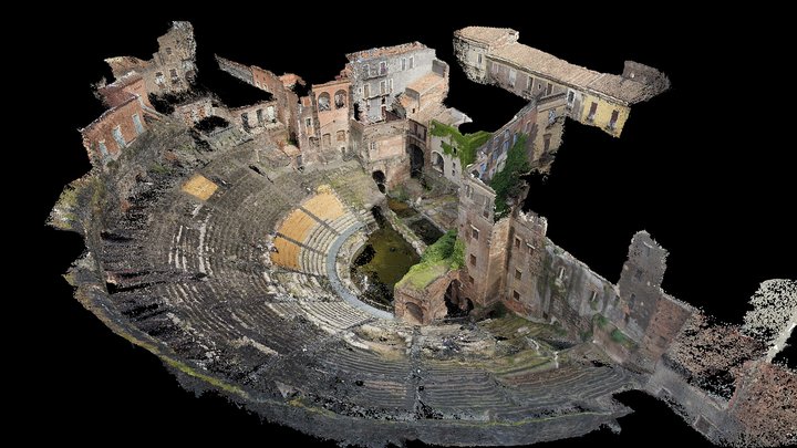 Teatro greco-romano di Catania 3D Model
