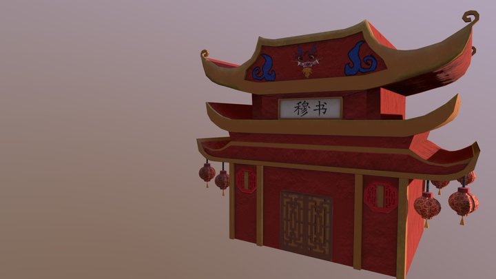 Temple of Mushu 3D Model