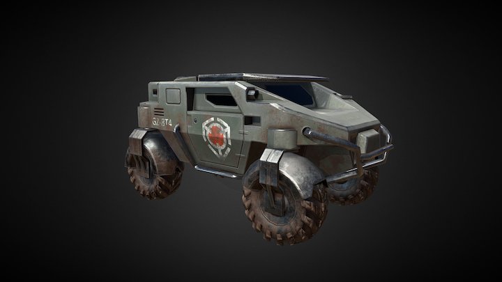 Armored Car 3D Model