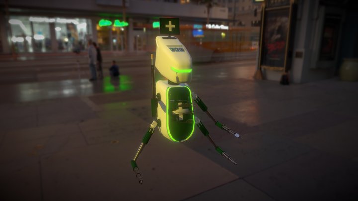 Medi Droid 3D Model