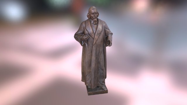 Jan Amos Komensky - low poly 3D Model