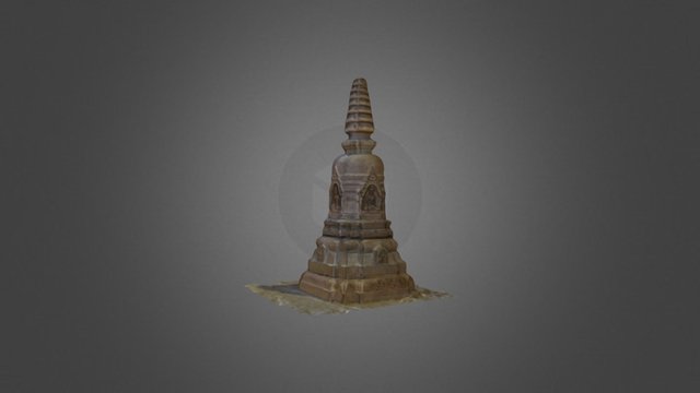 Votive Stupa 3D Model