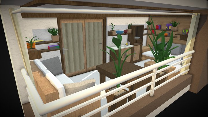 Balcony 3D Model