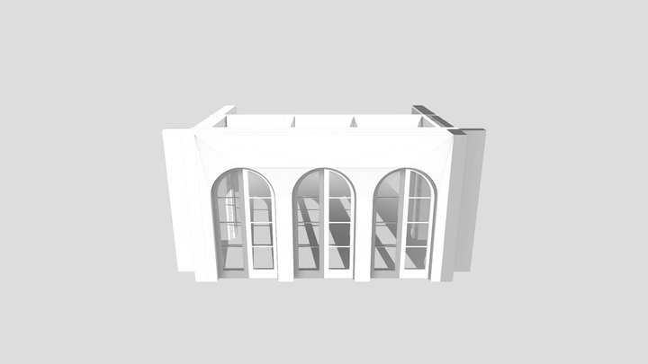 Hallway Sail Vault 02 3D Model