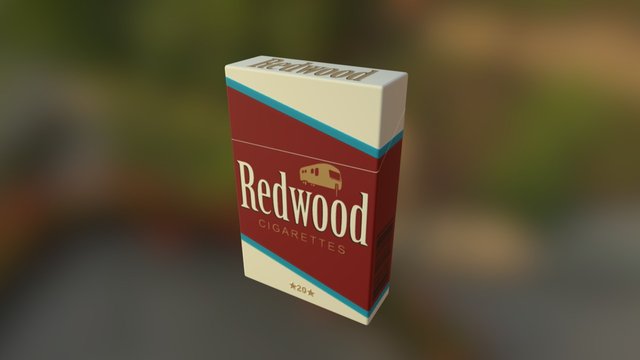 Redwood Cigarettes 3D Model