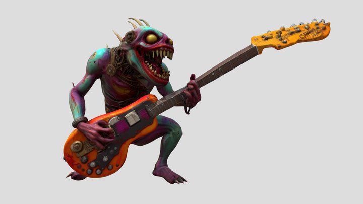 Dreadfret - monsters of rock – Kostenloses 3D-Modell STL