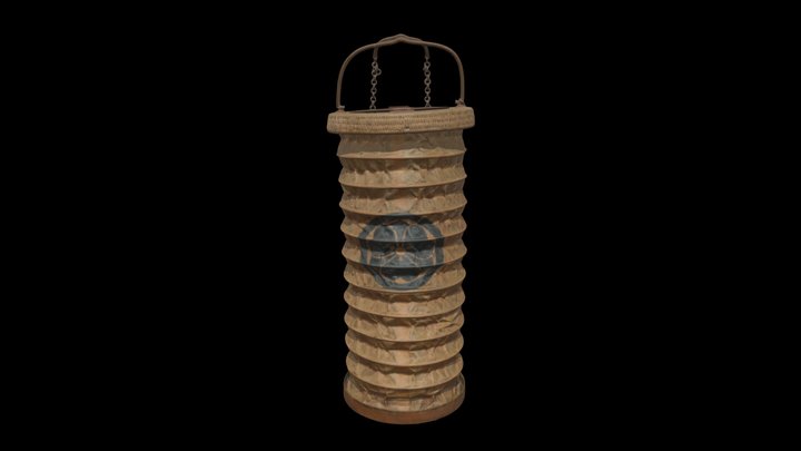 小田原提灯（懐提灯）/ Odawara Lantern (Portable Lantern) 3D Model