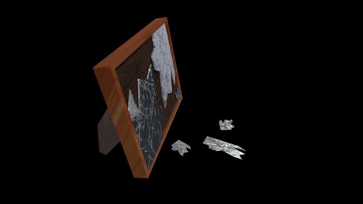 Picture Frame Broken 3D Model