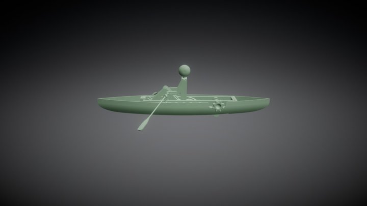 RowBoat 3D Model