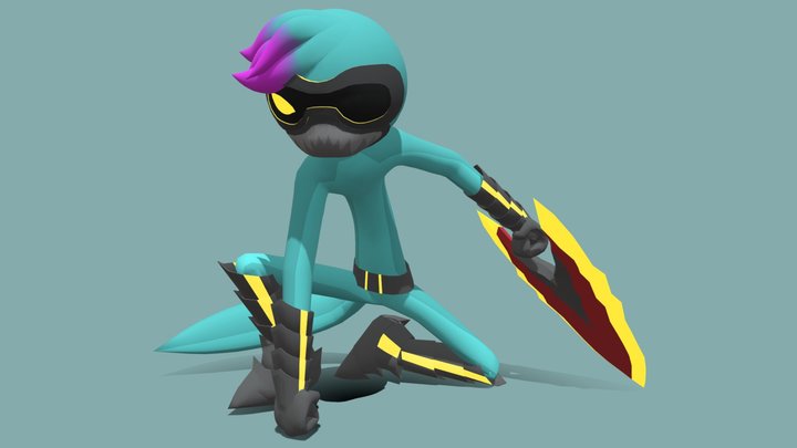 Gixz (Stick figure) 3D Model