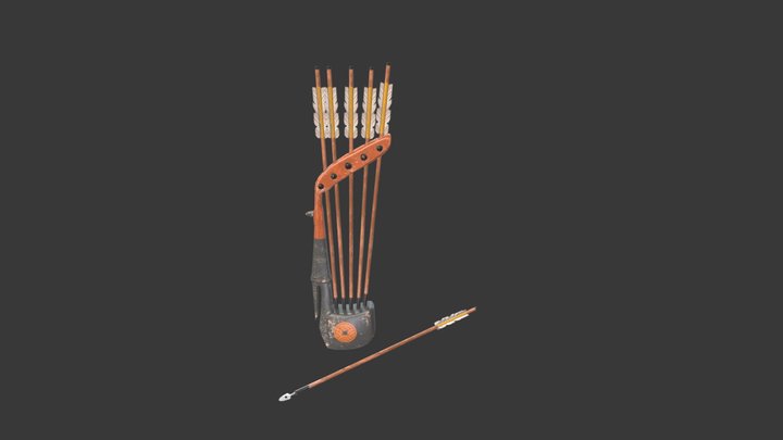 Traditional Japanese Quiver_final 3D Model