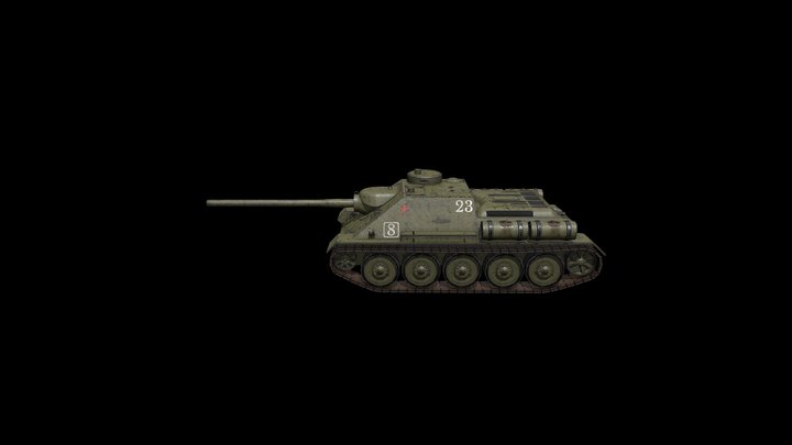 SU-100 3D Model