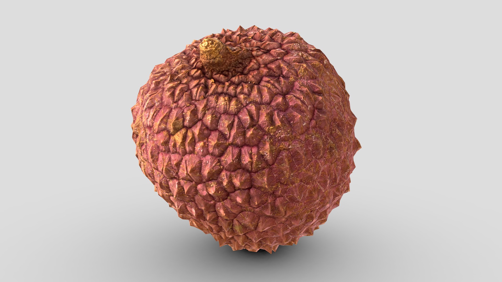 3D model Lychee Scan 01 / Retopologized - This is a 3D model of the Lychee Scan 01 / Retopologized. The 3D model is about a close up of a pine cone.
