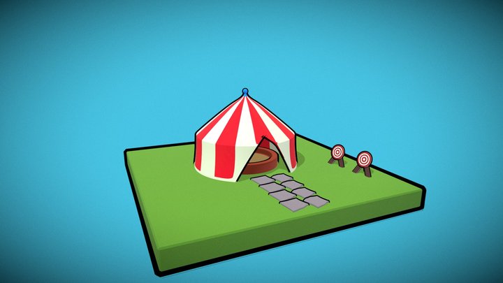 Circus Tend 3D Model