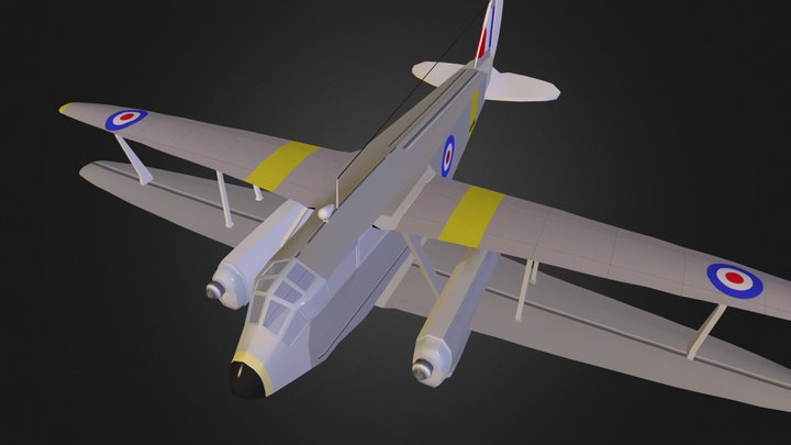Dehavilland_Dragonara Rapide 3D Model
