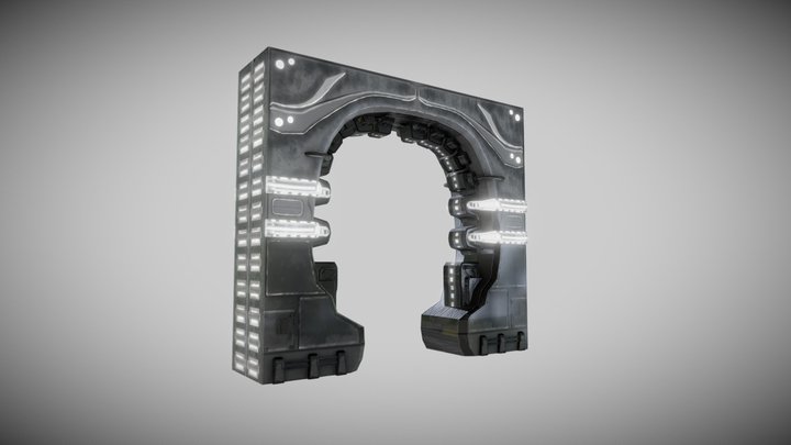 Sci Fi Portal 3D Model