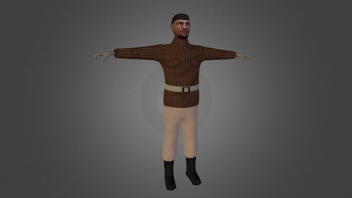 Paki Soldier 3D Model